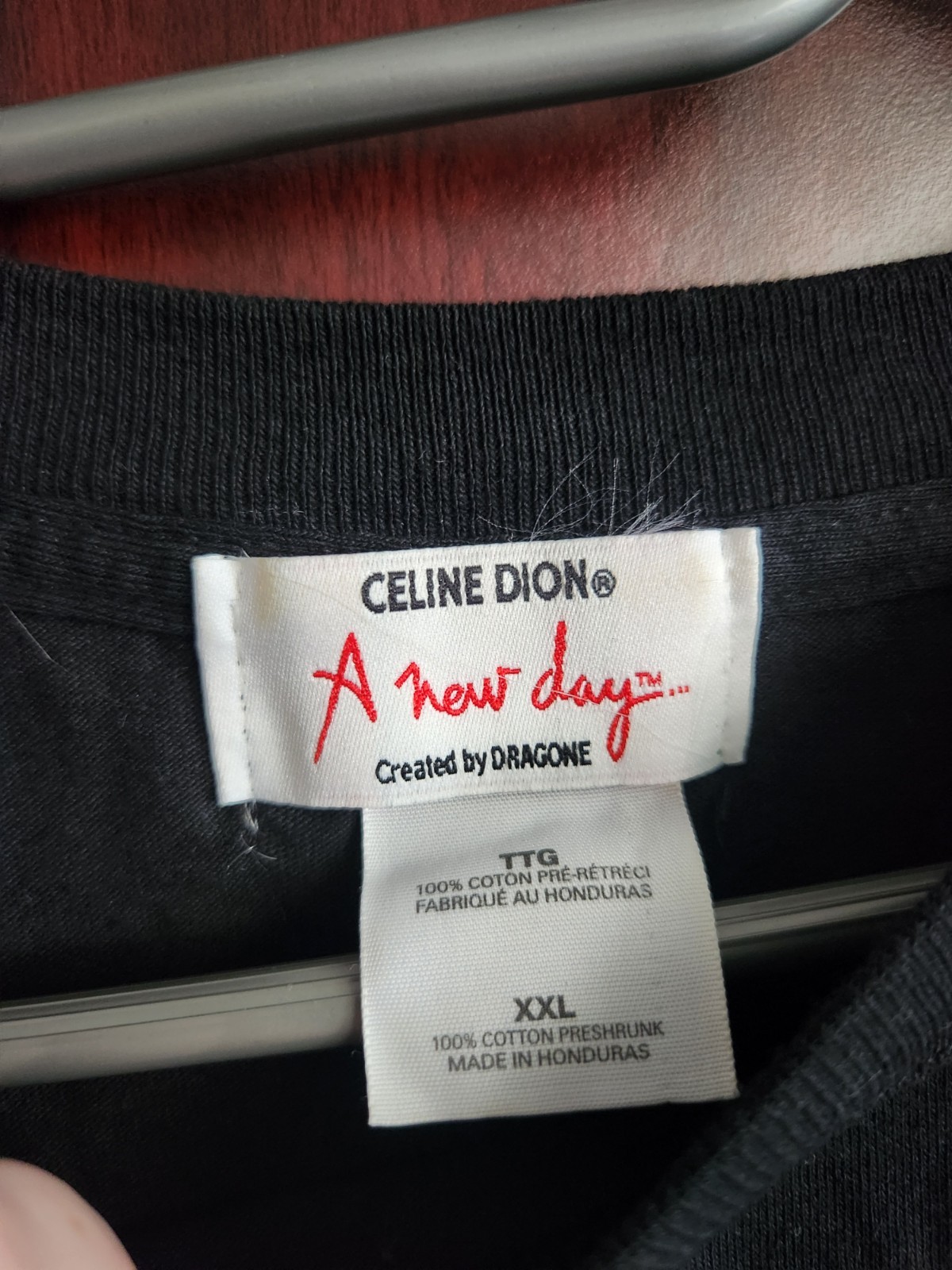Vintage Celine Dion 'A New Day' T-Shirt XXL Black - photo 3