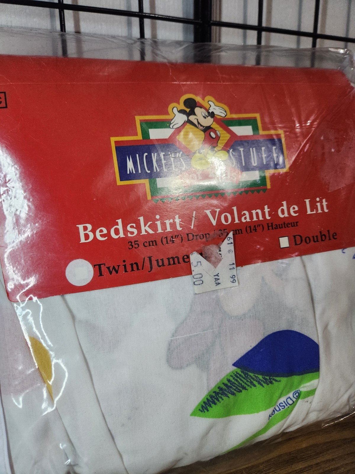 Vintage Mickey's Stuff for Kids Twin Size Bedskirt Set - photo 2