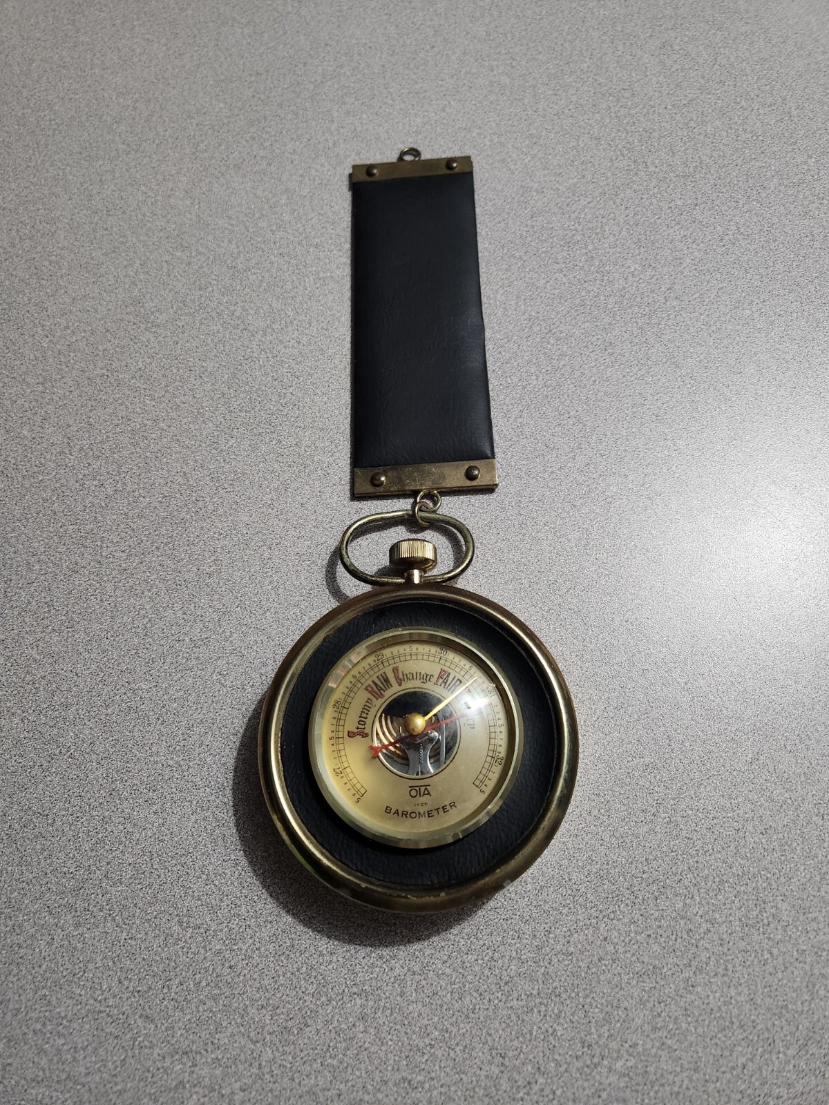 OTA Barometer Made in Japan in Noymer Leather Wall Hanging
