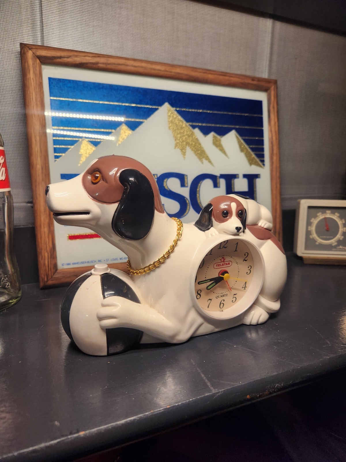 Vintage Made in Taiwan, Plastic Talking Dog 90's Alarm Clock