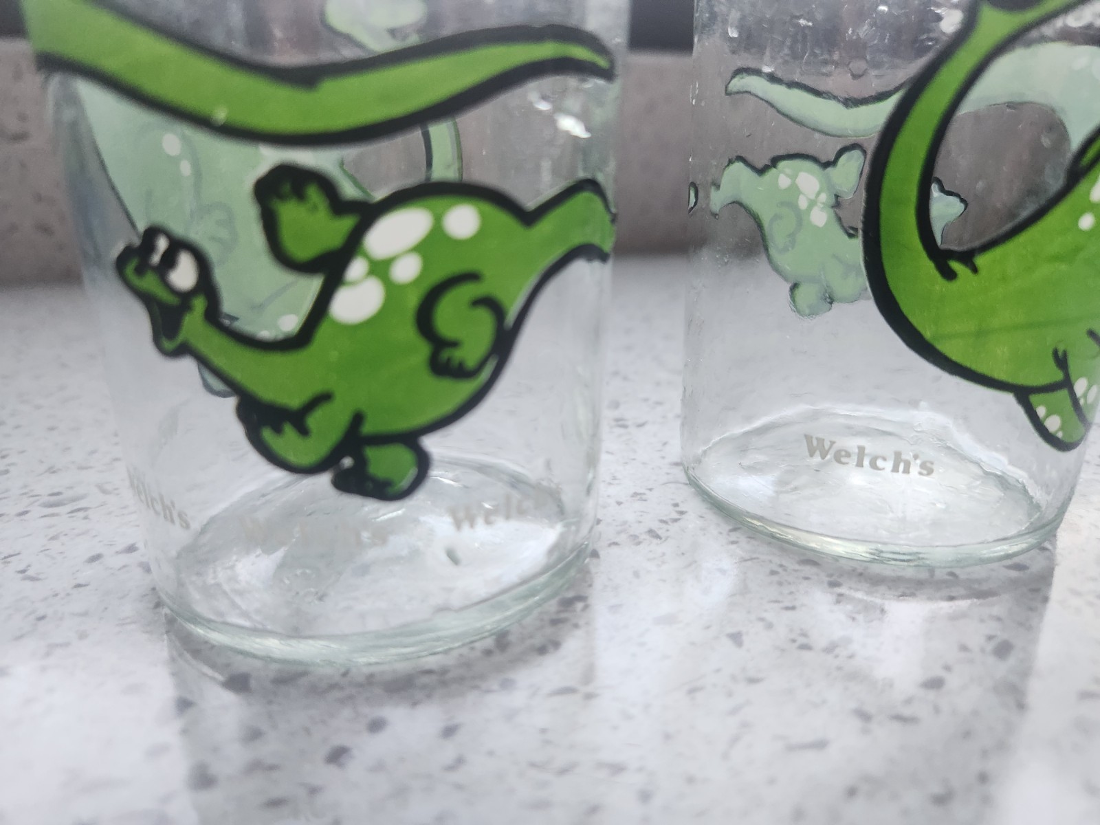 VINTAGE 1988 Welch's Jelly Jar Brontosaurus Dinosaur Set of 2 - photo 3
