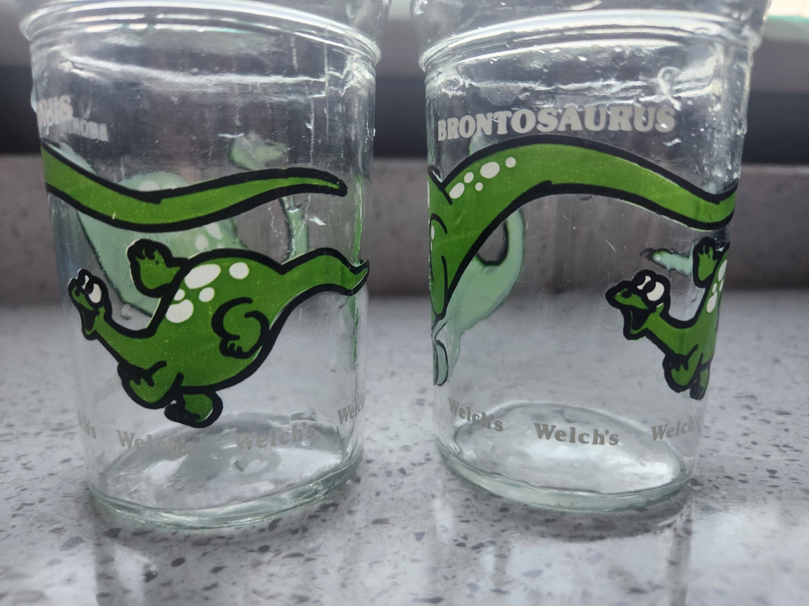 VINTAGE 1988 Welch's Jelly Jar Brontosaurus Dinosaur Set of 2 - photo 4