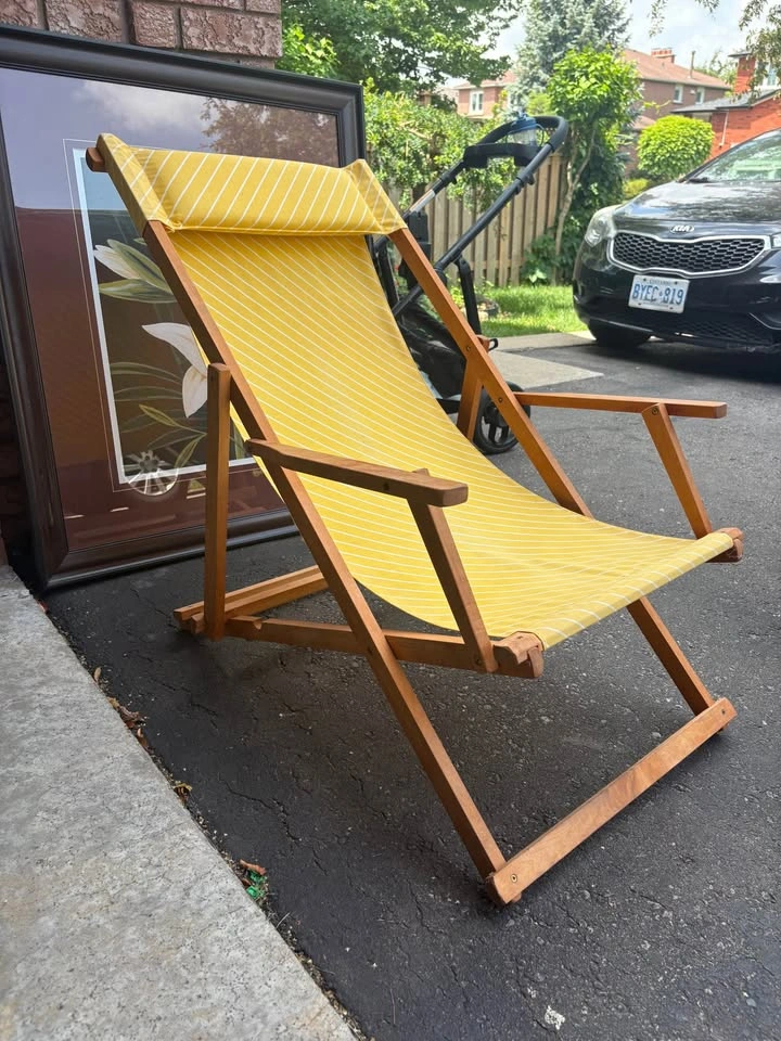 bamboo sling lounge chair - photo 2