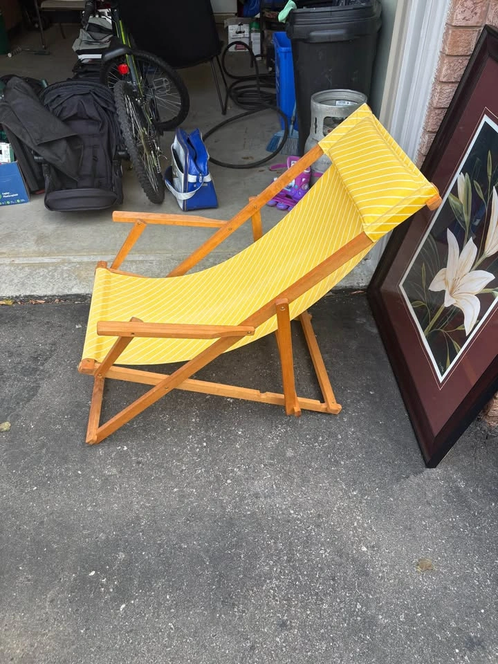 bamboo sling lounge chair - photo 3