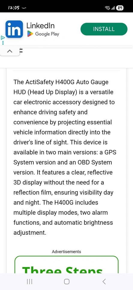 H400G Auto Guage HUD (Heads Up Display) - photo 5