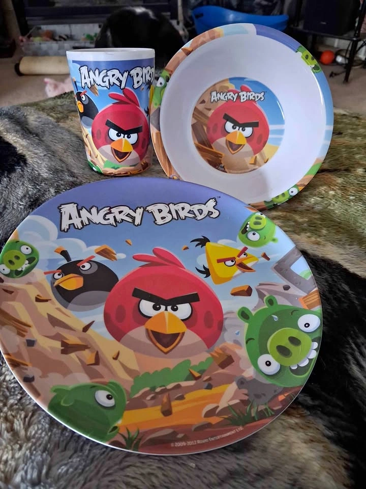 Vintage Angry Birds kids Dinning Set