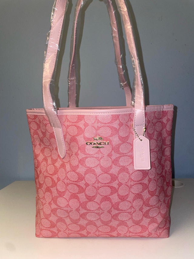 Pink Coach Tote