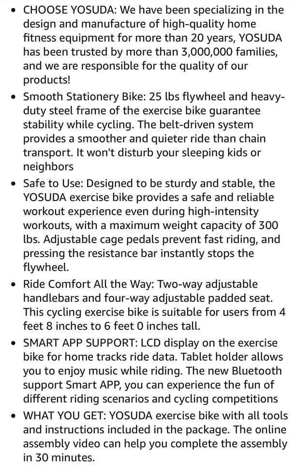 YOSUDA Indoor Cycling Bike - photo 4