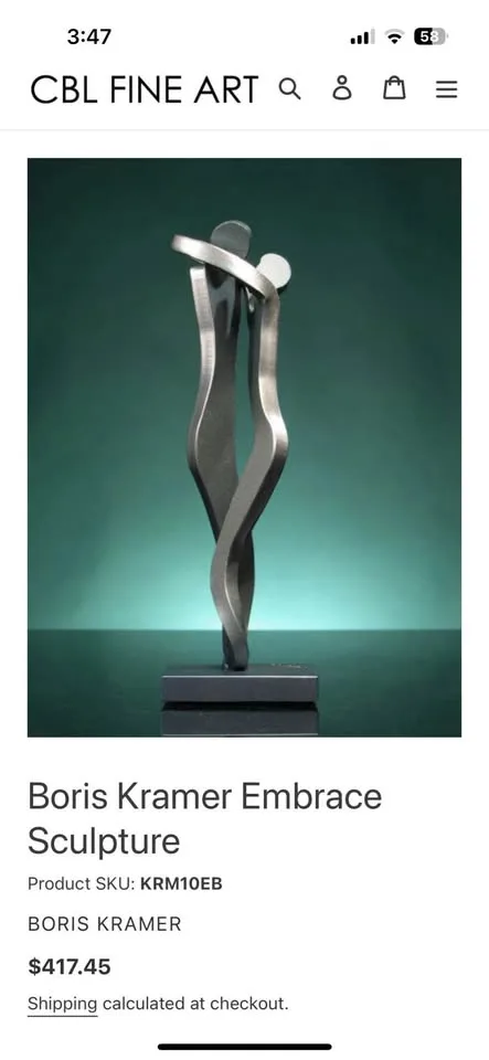 10” Boris Kramer “Embrace” Sculpture image indicator(7)