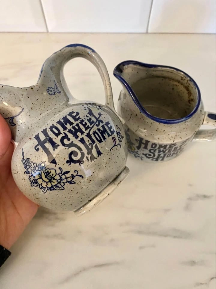 60s Home Sweet Home Milk and Creamer Set - photo 2