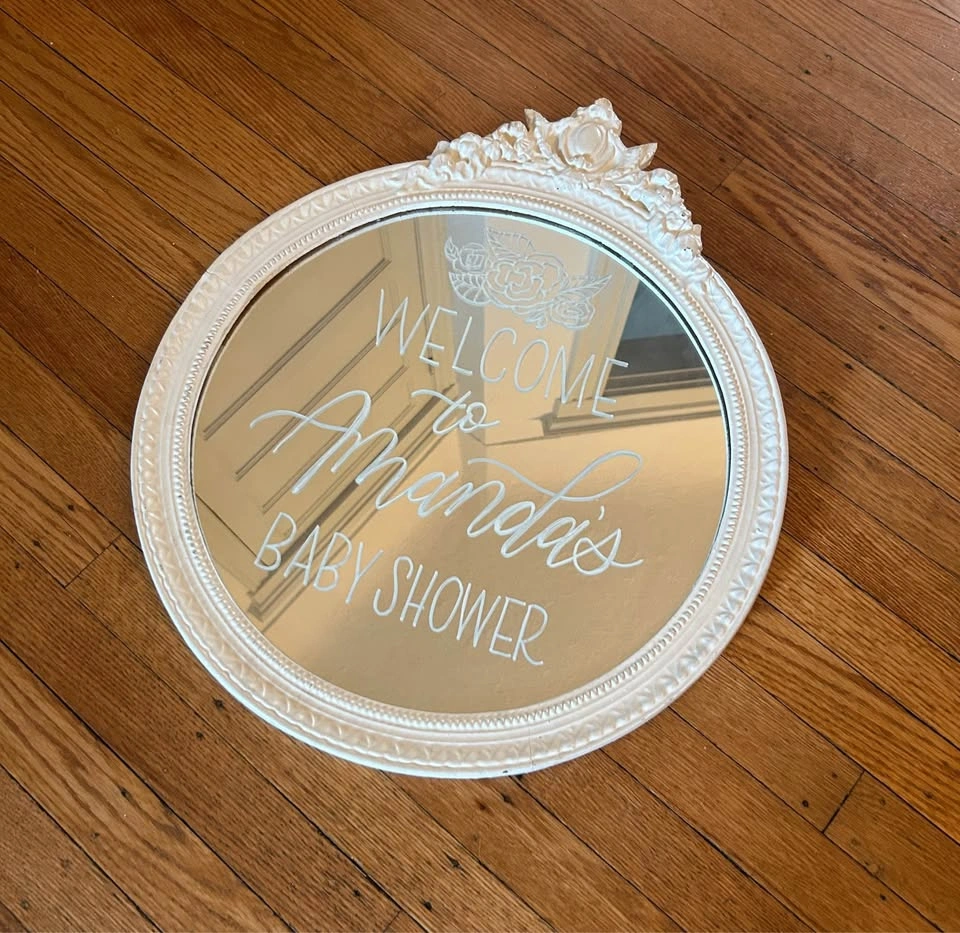 Antique plaster mirror - photo 2