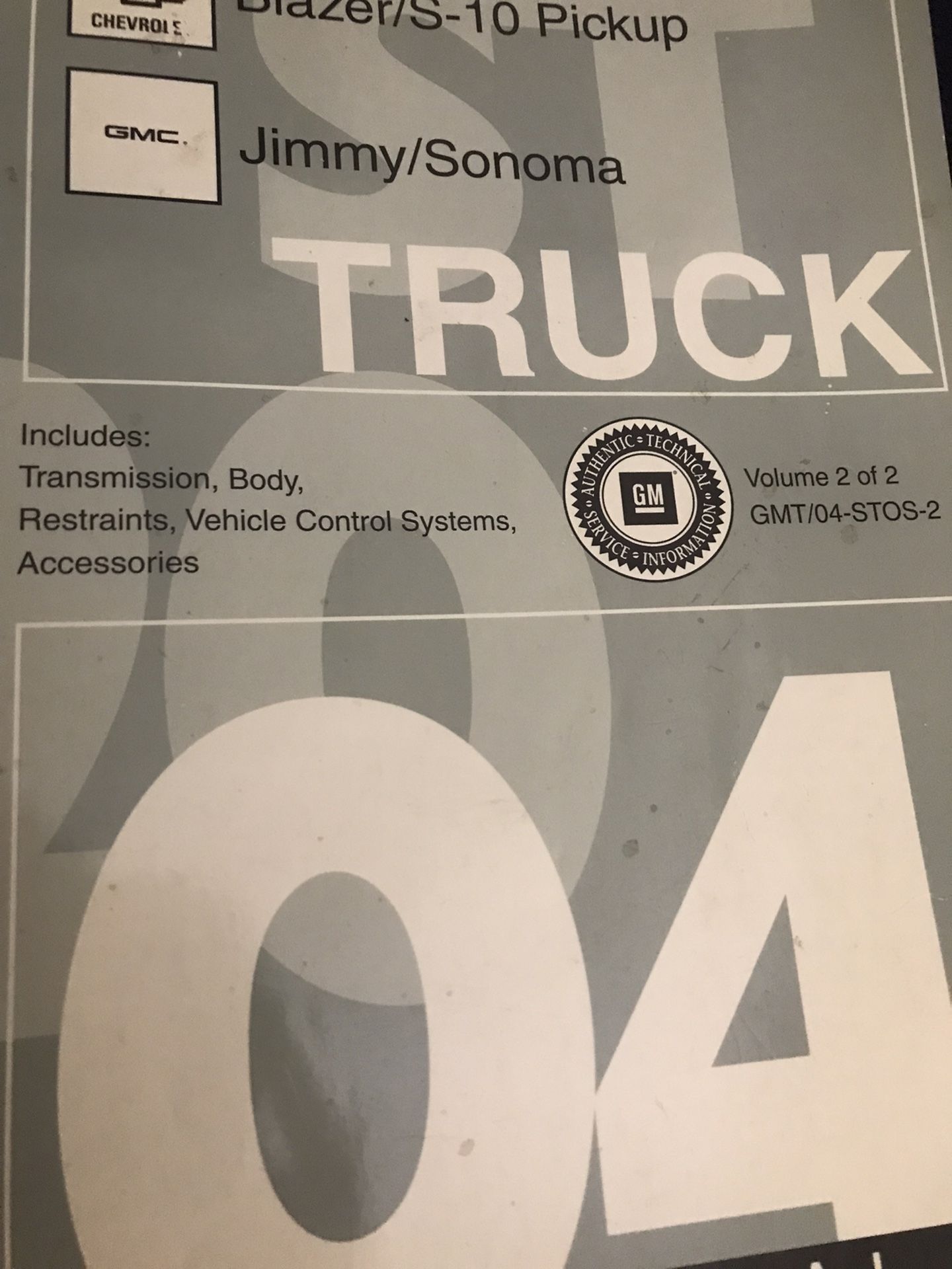 2004 Chevrolet Blazer Shop Manuals - photo 3