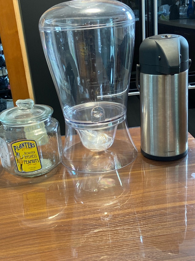 Planters Jar, Drink Dispenser and Thermal Carafe