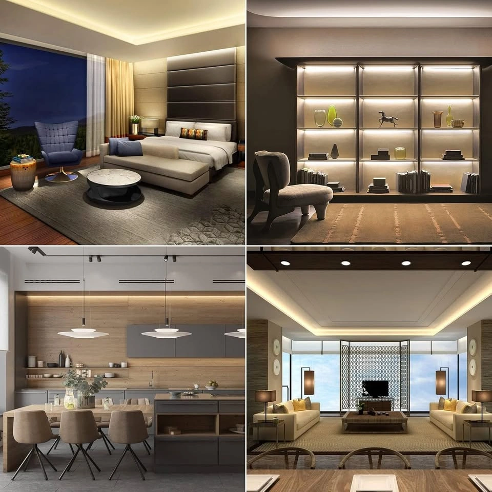 RGB + Warm White COB LED Strip Lights – Flexible, Dimmable - photo 3