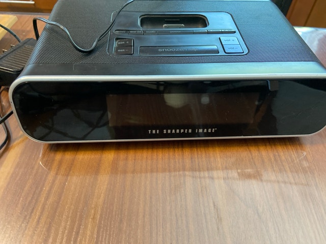 The Sharper Image Alarm Clock Dock