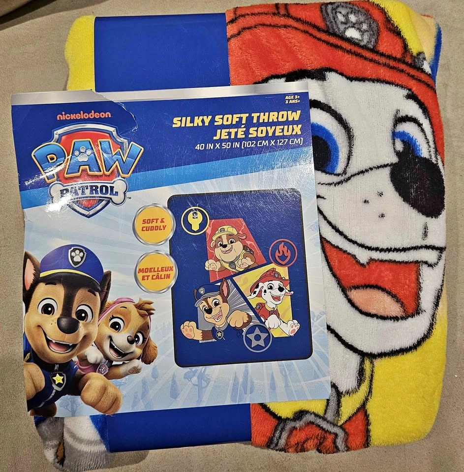 Nickelodeon Paw Patrol Silky Soft Throw