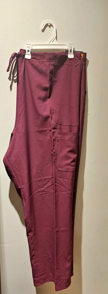 Scrubstar Core Essentials Drawstring Scrub Pants 3XL Burgundy