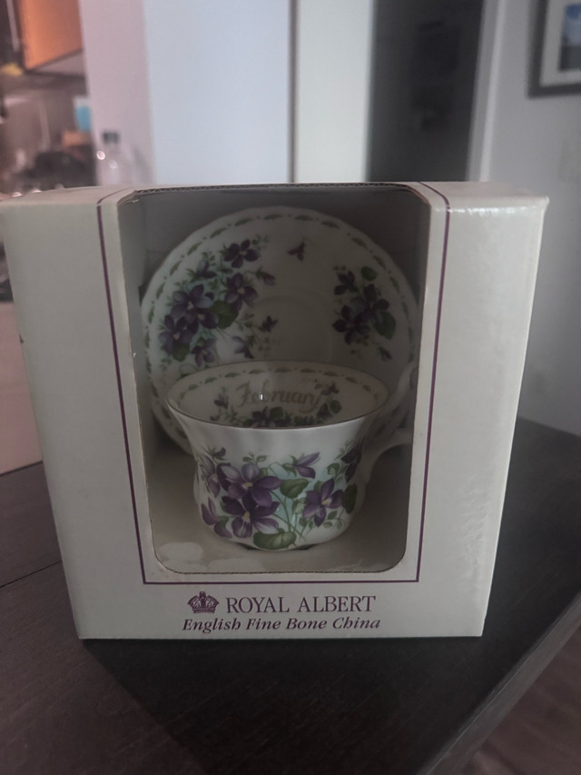Royal Albert February Tea Cup & Saucer