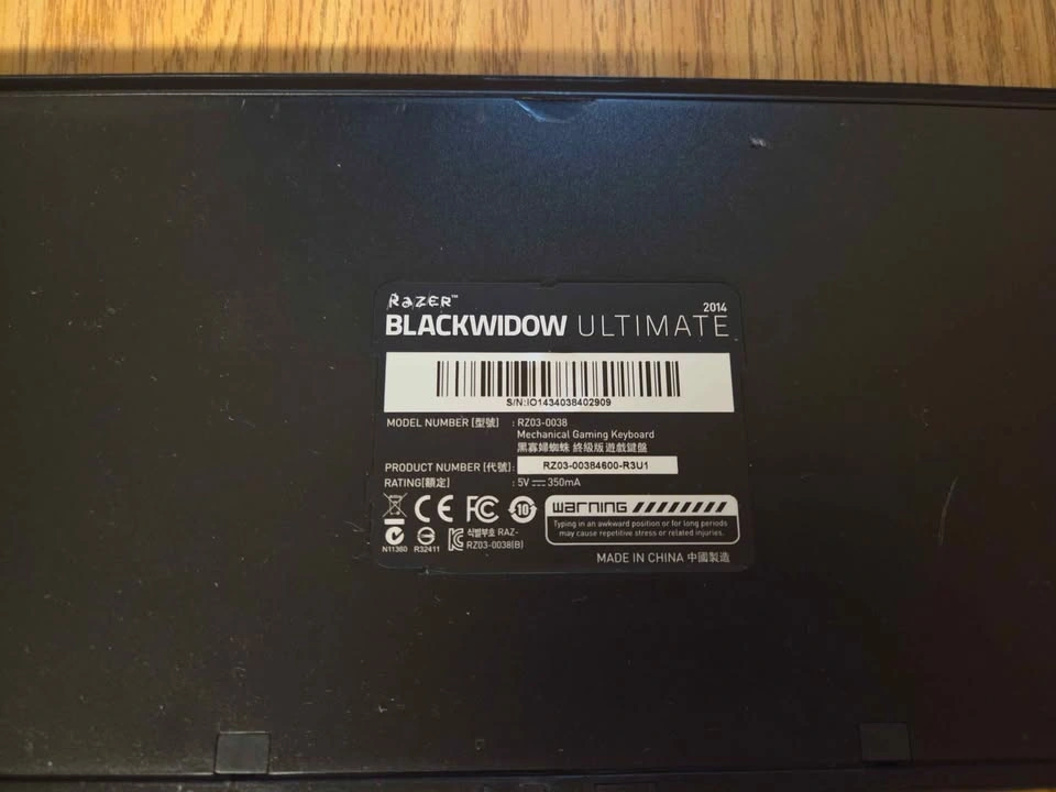 Razer Blackwidow Ultimate keyboard - photo 2