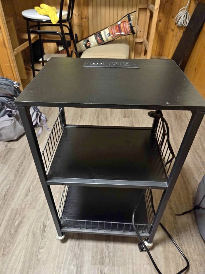 Rolling side table