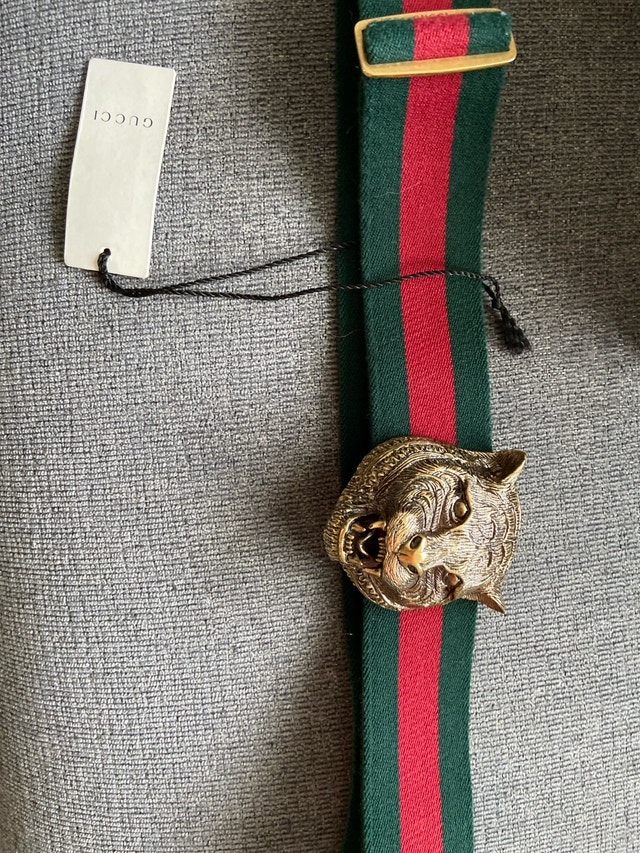 Gucci Feline Head Belt - photo 2