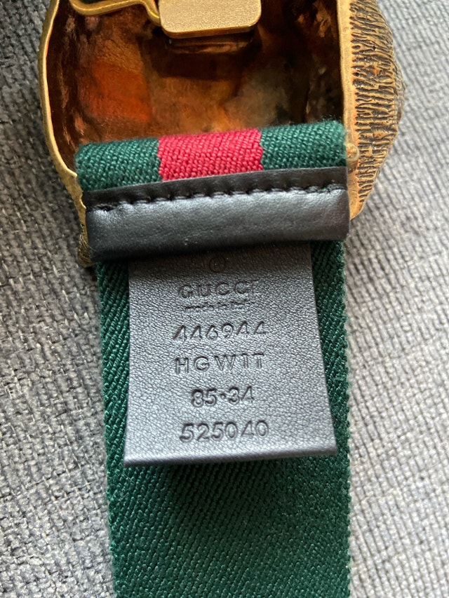 Gucci Feline Head Belt - photo 3