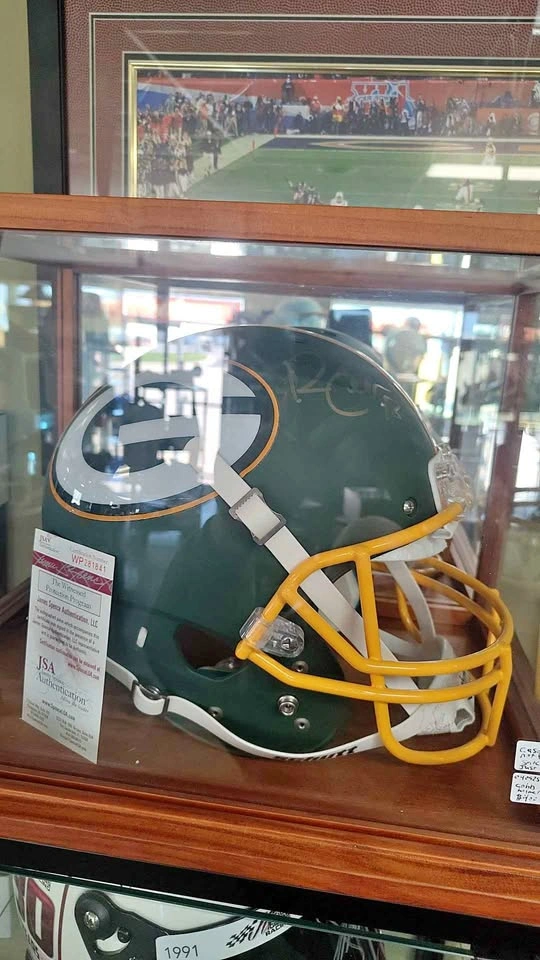 Autographed Randall Cobb Packers helmet