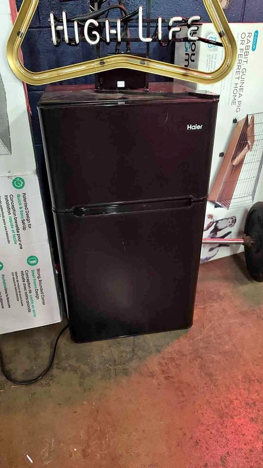 Haier mini fridge with freezer