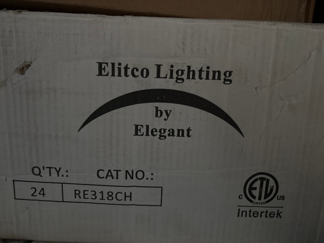Elitco Lighting RE318CH chrome pot light trim gimbal - photo 2