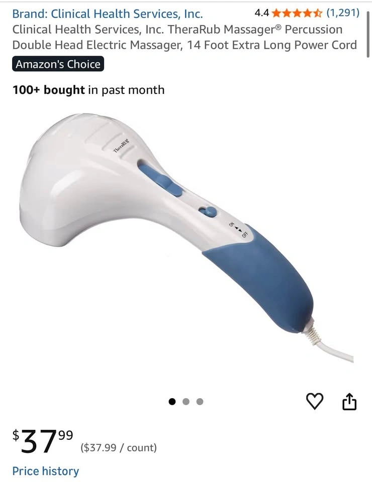 Brand New TheraRub Percussion Electric Massager - photo 4
