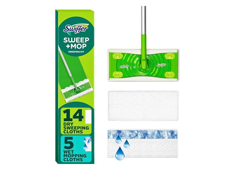 Brand New Swiffer Sweeper 2-in-1 Dry + Wet Floor Starter Kit