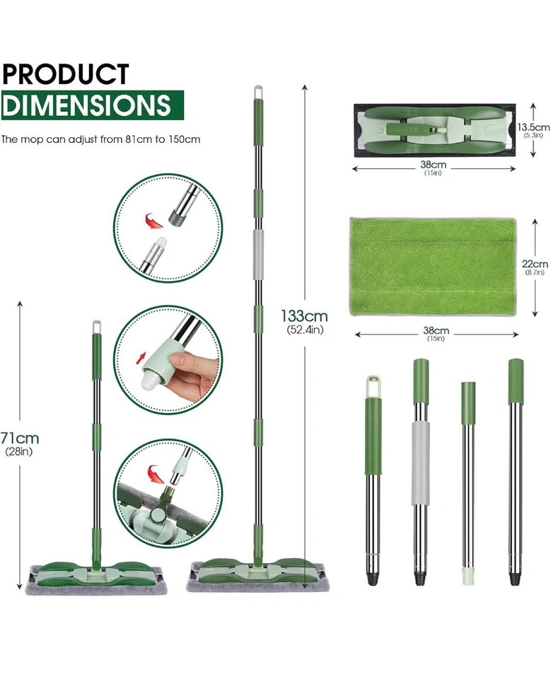 Brand New MASTERTOP Microfiber Flat Floor Mop Set - photo 3