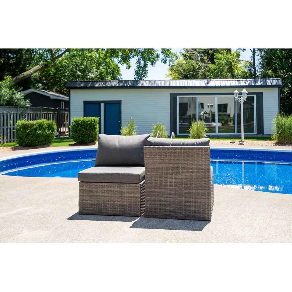 Brand new 8pc patio conversation set. Assembled. - photo 2