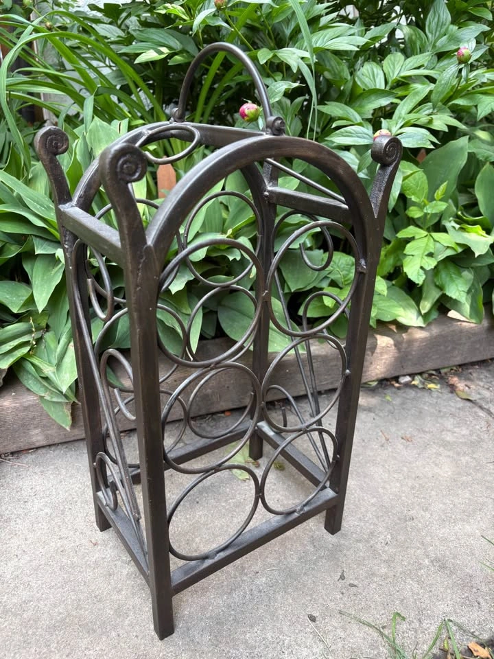 Wrought Iron 6-Bottle Wine Rack - photo 3