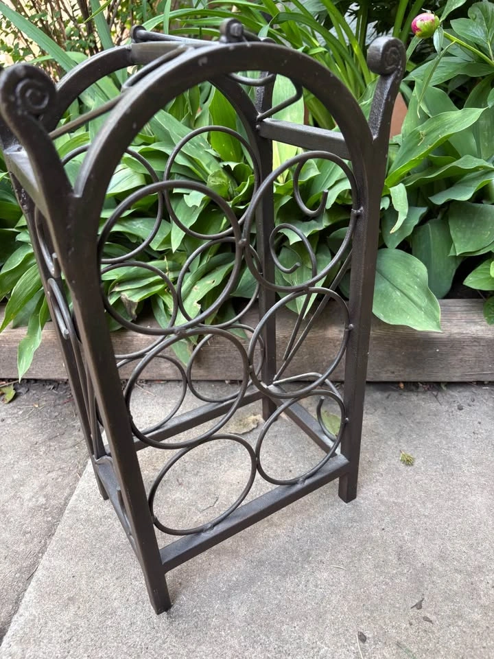 Wrought Iron 6-Bottle Wine Rack - photo 5