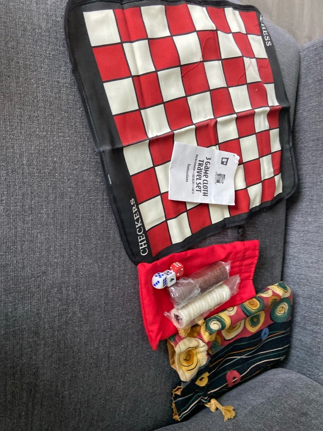 Pressman 3 Game Cloth Travel Set