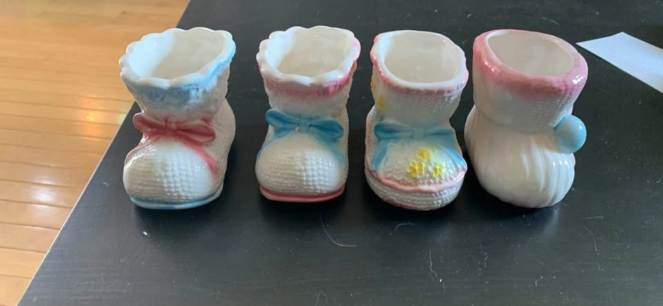 Baby shoe planter