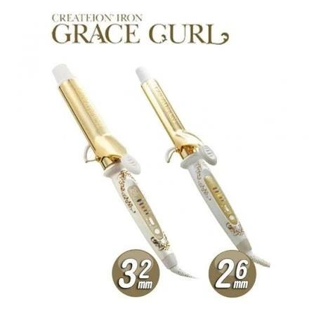 Authentic Japanese CREATE ION Curl 32mm Curling Iron (Gold/White - photo 2