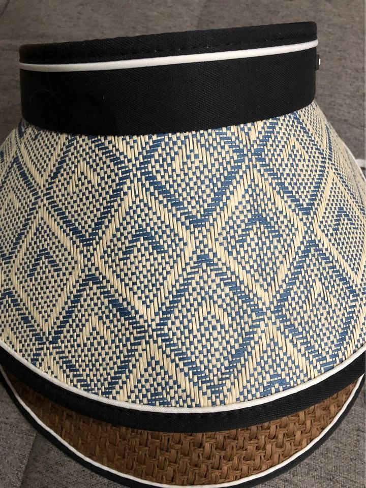 Brand New 2-Pack Woven Straw Sun Visors - Perfect for Summer - photo 2