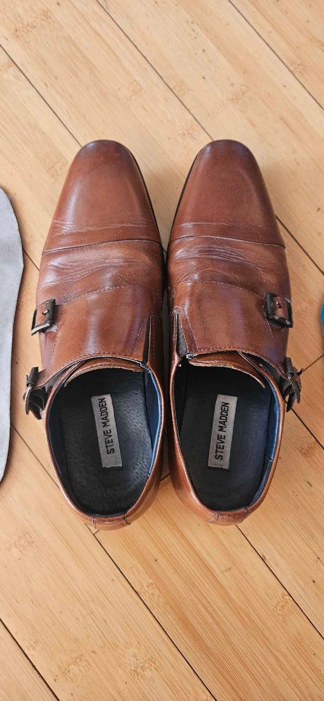 Steve Madden Brown Monk Strap Shoes 8.5 - photo 5