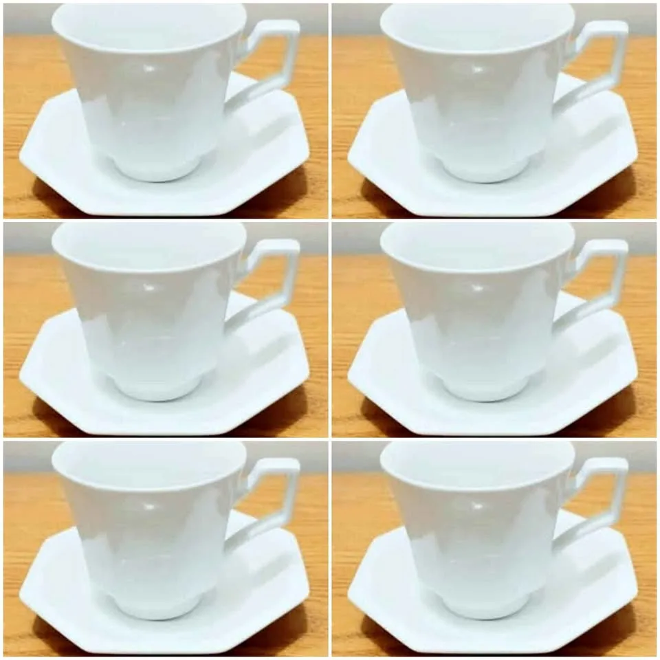 New Johnsons Brothers Porcelain Set of 6 Cups & Saucers thumbnail