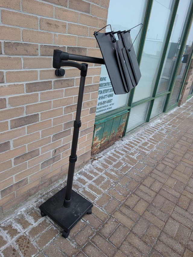 Adjustable Mobile Document Holder / Music Stand – Excellent Cond - photo 2