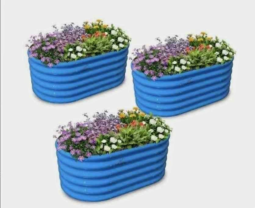 Metal Raised Garden Beds Set of 3 (40x24x18 inches)