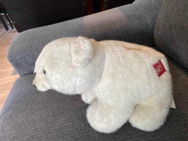 Nicki Plush Polar Bear Coin Bank