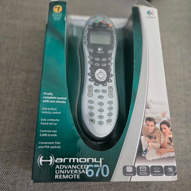 Logitech Harmony 670 Universal Remote – New in Box