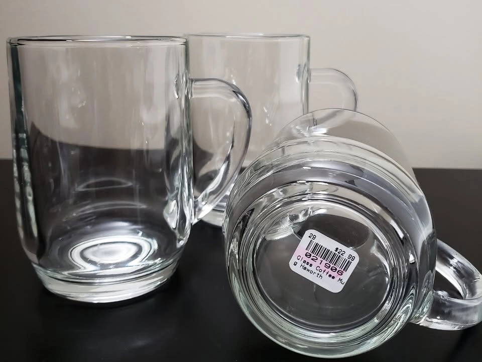 BRAND NEW! 3 Haworth Glass Beer/Coffee Mugs 20 oz - photo 2