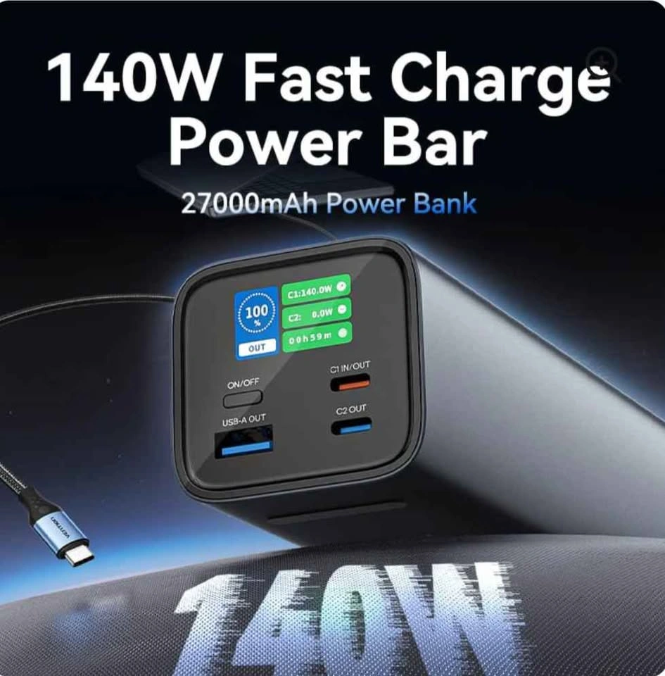 Vention 140W 27000mAh Power Bank ** Brand new *** - photo 2