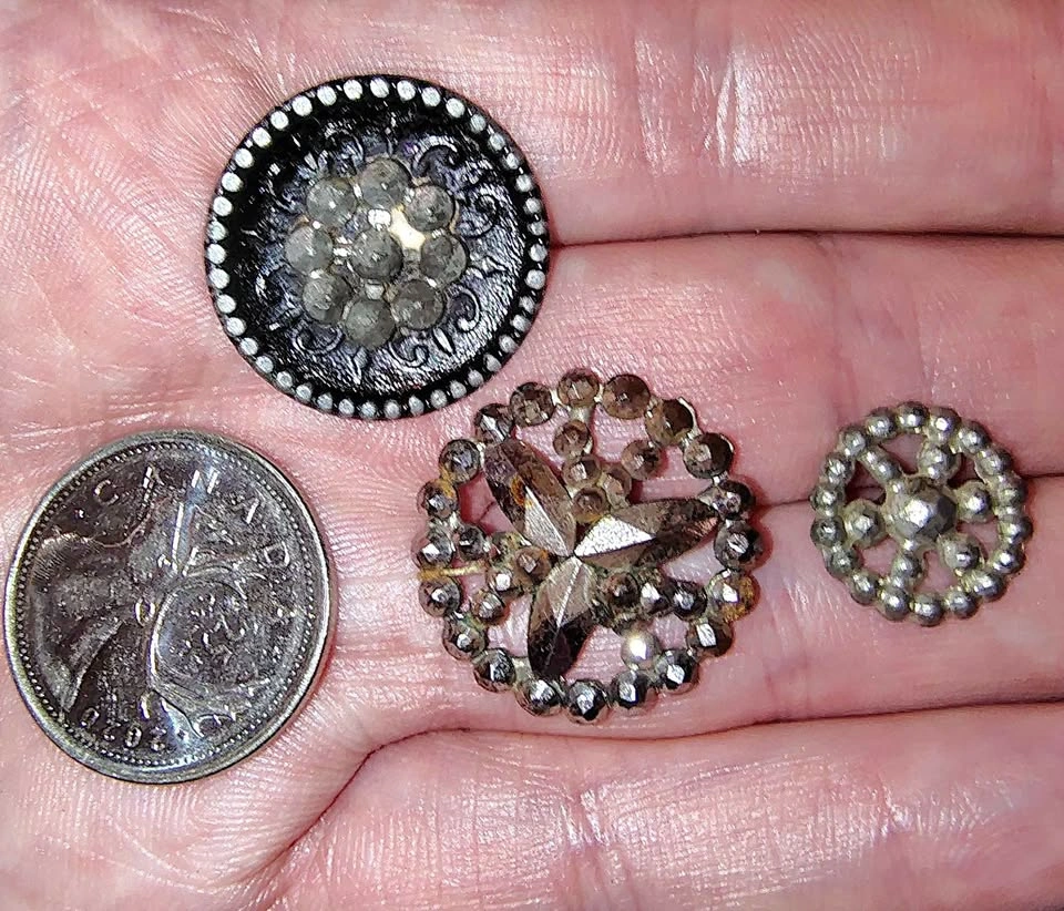 Antique Cut Steel Buttons