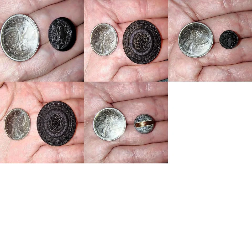 Victorian Era Black Glass Buttons See All Photos