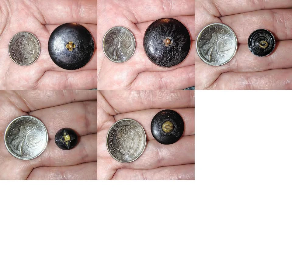 Victorian Era Black Glass Buttons See All Photos - photo 2